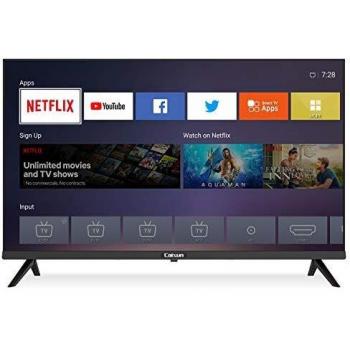 Caixun EC32S2N, 2020 LED HD Smart TV 32 Pulgadas, WiFi, Netflix, Prime Video,Youtube, Facebook, HD Television, Sintonizador Triple, HDMI