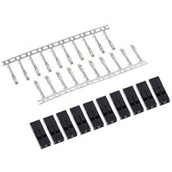 Phobya connector 2Pin male incl. 2 Pins - 10 pieces black Cables Connectors