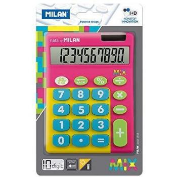 Blíster calculadora Mix Rosa 10 dígitos