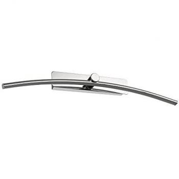 Aplique de pared LED cromo pulido 1 bombilla 10cm