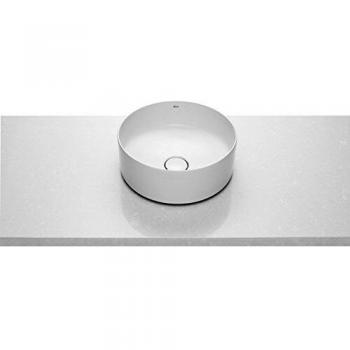 Lavabo redondo sobre encimera de porcelana Roca Round Fineceramic® Color: Blanco