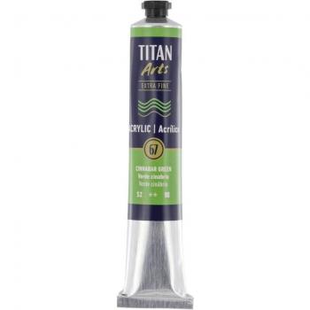 Pintura acrílica Titan 60ml verde cinabrio