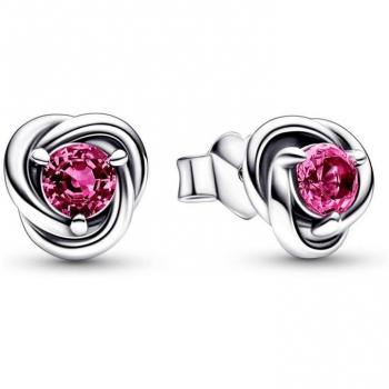 Pandora Circle Eternity October Birthstone Stud Earrings 292334C05
