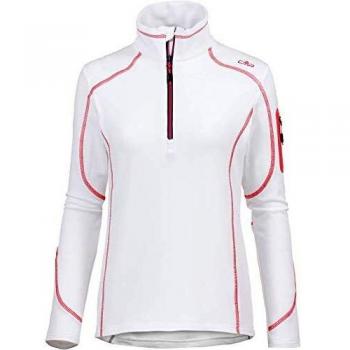 CMP Sudadera de Forro Polar para Mujer, Mujer, 3G62746, Bianco-Corallo, 42
