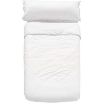 Juego de funda nórdica HappyFriday Esencial Kids Azul 2 Piezas Cama de 80, 100% Algodón, Calidad de 150