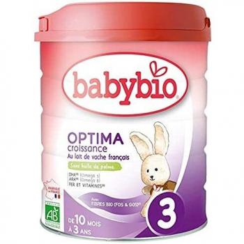 Leche de Crecimiento Orgánica Babybio Optima 3 Etapa Bio 800g