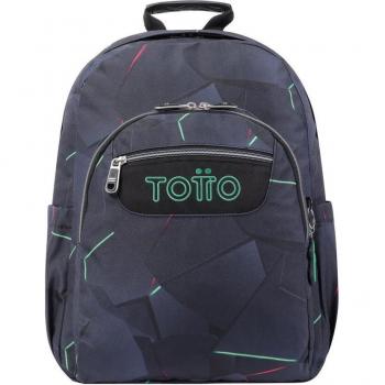TOTTO Mochila Escolar Adaptable a Carro Fractal Acuareles-4YO