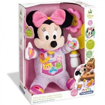 Clementoni Peluche interactiva Minnie Mi Primera Muñeca, color rosa, 36.8 x 28.2 x 16.5, 65547