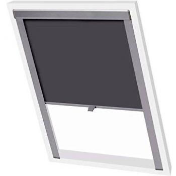 vidaXL Persiana Opaca Enrollable Gris P08/408 Tela Opaca y Marco Aluminio