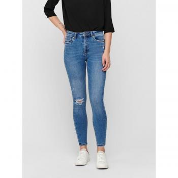 ONLY ONLMILA High-Waist Skinny Jeans for Women, Medium Blue Denim, Size W30 L32