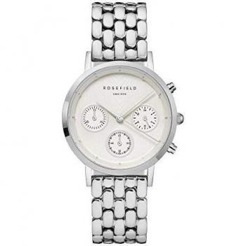 Rosefield NWG-N92 Women's Quartz Watch with Steel Strap - 33mm Classic Chronograph