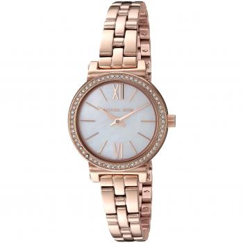 Michael Kors Women's Watch Sofie, 26 mm case size, Two Hand movement, Stainless Steel strap