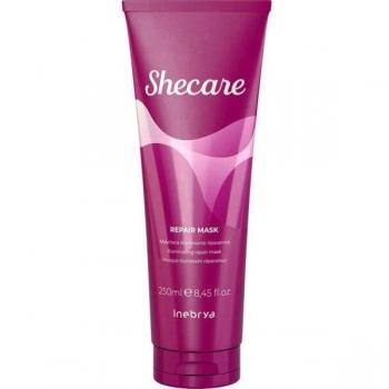 Mascarilla Capilar Reparadora Inebrya Shecare 250 ml - Mascarilla Regeneradora para Cabello Maltratado o Dañado, 250 ml
