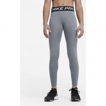 Nike Girls' Pro Cool Grey/Black Tights - Size Small