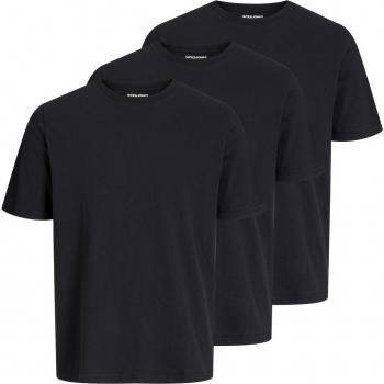 Camiseta Jack & Jones de Manga Corta Cuello Redondo - Pack de 3 Unidades Color Negro Talla XXL para Hombre