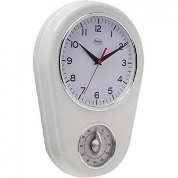 Balance 776924 Mechanical wall clock Ovalado Color blanco - Reloj de pared