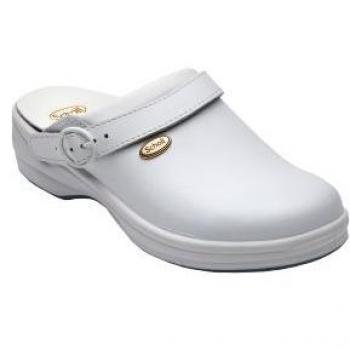 Zuecos Scholl Nuevo Bonus Liso Blanco 37