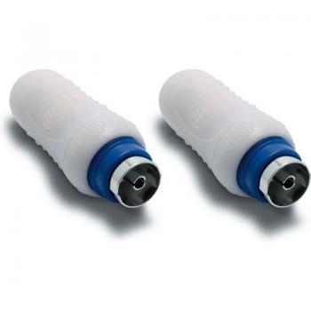 Conector coaxial TV Macho (x2) Metronic