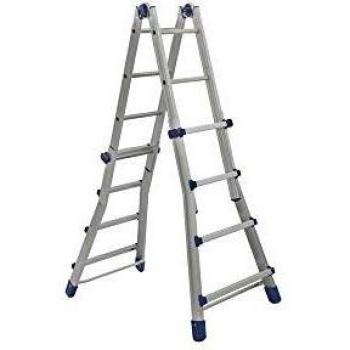 Escalera Telescópica Multifuncional de Aluminio Facal Briko Blu 4+4, 4.0 m