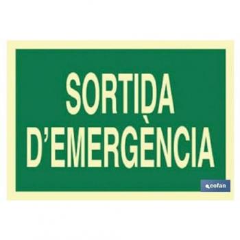 Señal Luminiscente de Emergencia 297x210mm