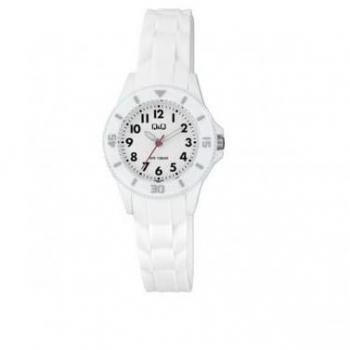 Reloj de Mujer Q&Q VS66J002Y con Correa de Goma Blanca y Diámetro de 30 mm