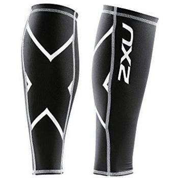 2XU Unisex Compression Calf Guards - Black, Size M
