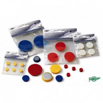 Imanes redondos FAIBO 40mm blancos en blister (2 unidades)