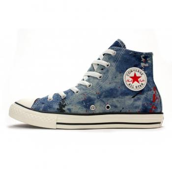 CONVERSE - Sneaker blu, stringata in tela, Unisex-niños, ragazzo e ragazzi-30