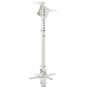 Soporte de proyector suspendido 45-76cm P-107W 15KG Blanco