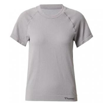 Hummel MT Flow Women's Seamless Short Sleeve T-shirt in Minimal Gray