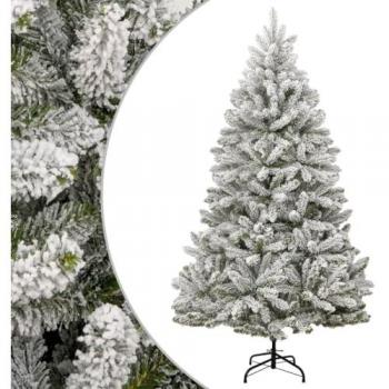 Árbol de Navidad artificial con bisagras y nieve flocada 270 cm