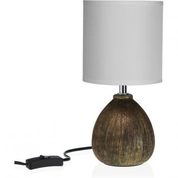 Lámpara de mesa Versa Lua 25 W Marrón Cerámica 11x28 cm