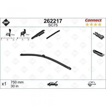 Limpiaparabrisas SWF 262217 para FORD Transit Custom V362 Van, S-Max Mk1 y B-Max - Conexión SC75 de 75CM