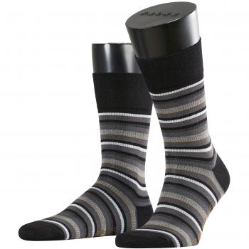 FALKE Sensitive Stripe, Calcetines para Hombre, Mehrfarbig