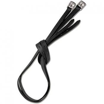 Fustagri Steigbügelriemen Star Ancho de Cuero 150 cm Negro