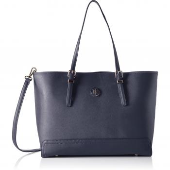 Tommy Hilfiger - Honey Medium Tote Solid, Bolsos totes Mujer, Blau