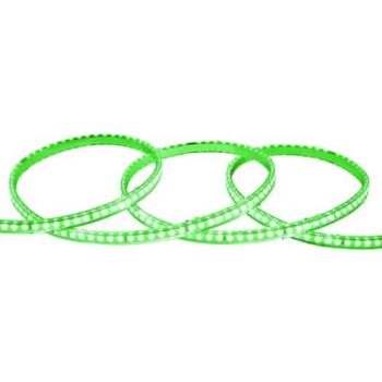 Tira LED Regulable 220V SMD 120 LED/m Color Verde 8.5W/m Ancho 12mm Corte 20cm IP65 a Medida