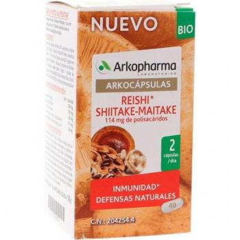 Arkopharma Arkocápsulas Reishi Shiitake Maitake Bio 40 Cápsulas