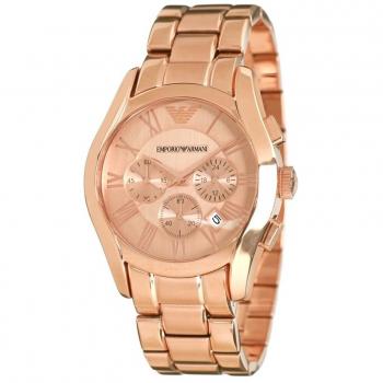 Emporio armani ar0365zwrist watch stainless steel strapzrose gold