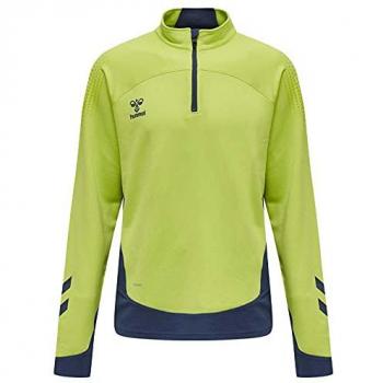 Sudadera de entrenamiento para niños Hummel hmlLEAD verde con media cremallera