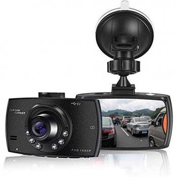 SOOTEWAY Cámara de Coche 1080P Full HD Dash CAM 2.4 Pulgada LCD Conducir Grabadora 170°Ángulo con WDR, G-Sensor, Detección de Movimiento, Grabación en Bucle, Monitor de Aparcamiento