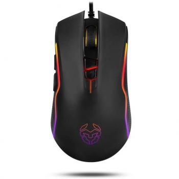 Ratón Óptico Gaming Krom Kahn, 5000 DPI, RGB LED, USB Negro