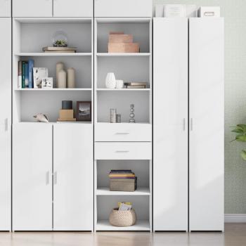 Aparador blanco de madera multicapa 50x42,5x185 cm