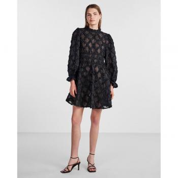 Yas - Vestido corto de tul con diseño elegante, tejido ligero y transpirable, corte ajustado en la parte superior y falda voluminosa, ideal para ocasiones especiales