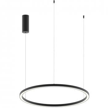 Lámpara Colgante LED Hoop Negra 40W 6000Lm con Función CCT Ø 80 cm