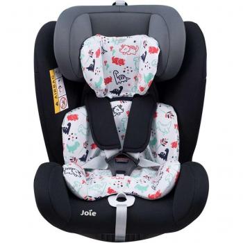 Funda Cojín Reductor Jyoko Every Stage - Funda para cojín reductor de silla de coche compatible con Joie Every Stage, diseño Dino Party