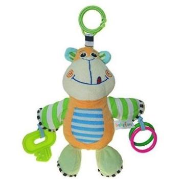 Dehang - Juguetes Colgantes para cochecitos cunas de Peluche Veludillo con Sonidos Mordedor para Bebés recién nacidos Niños niñas para Arrastrar - Mono