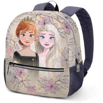 Mochila Escolar Sweet Emotion Frozen Disney 31x26x11cm, Producto Oficial, Para Niños y Niñas, Beige, Capacidad 9,5 L