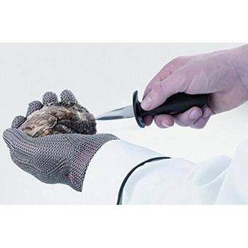 APS – Cuchillo para ostras Aprox. 15 cm, Acero Inoxidable, Nylon/Fibra de Vidrio con protección para los Dedos, ergonómico Antideslizante Mango