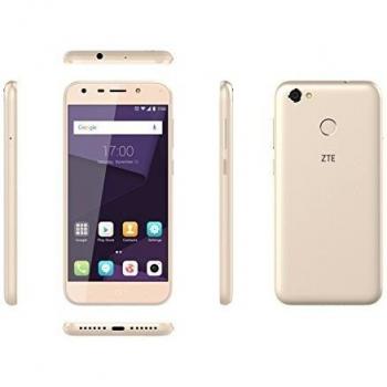 ZTE Blade A6 A0621, Smartphone de 5.2\, Octa-Core 1.4GHz, 2 GB RAM, 16 GB memoria interna, cámara 16 MP, Android N, dual sim, color oro